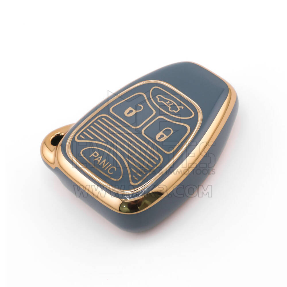 New Aftermarket Nano High Quality Cover For Chrysler Remote Key 4 Button Gray Color CRSL-A11J4 | Emirates Keys