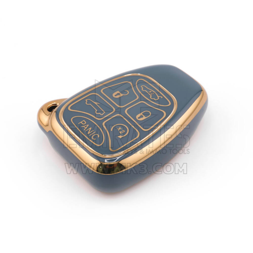 Nova capa de reposição Nano de alta qualidade para chave remota Chrysler 6 botões cor cinza CRSL-A11J6 | Chaves Emirates
