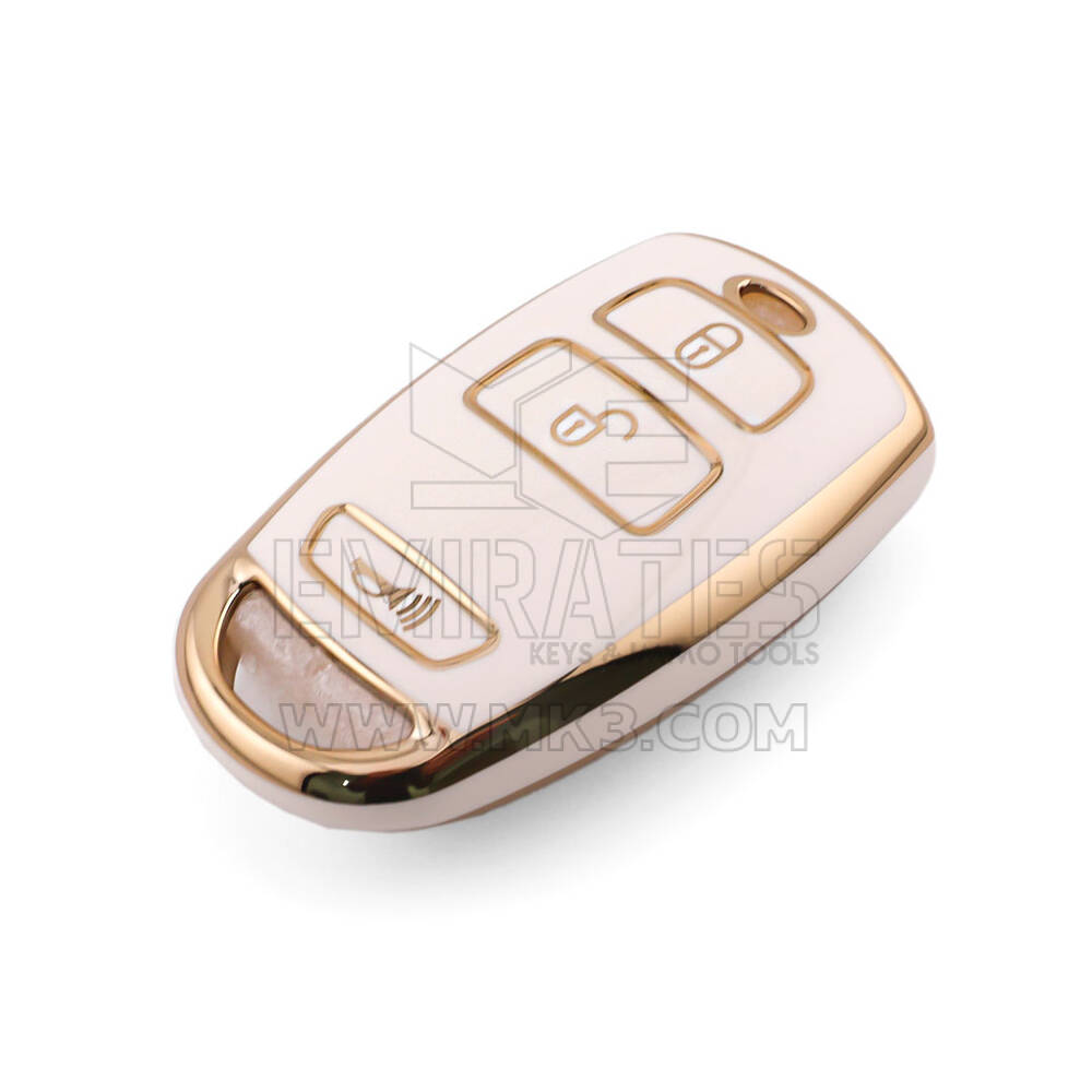 Nouvelle coque Nano de rechange de haute qualité pour clé télécommande Kia 3 boutons de couleur blanche KIA-Q11J | Emirates Keys