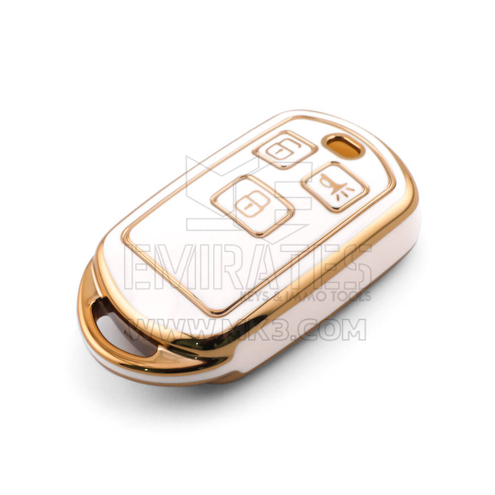 Nouvelle coque Nano de rechange de haute qualité pour clé télécommande Kia 3 boutons, couleur blanche KIA-R11J | Emirates Keys