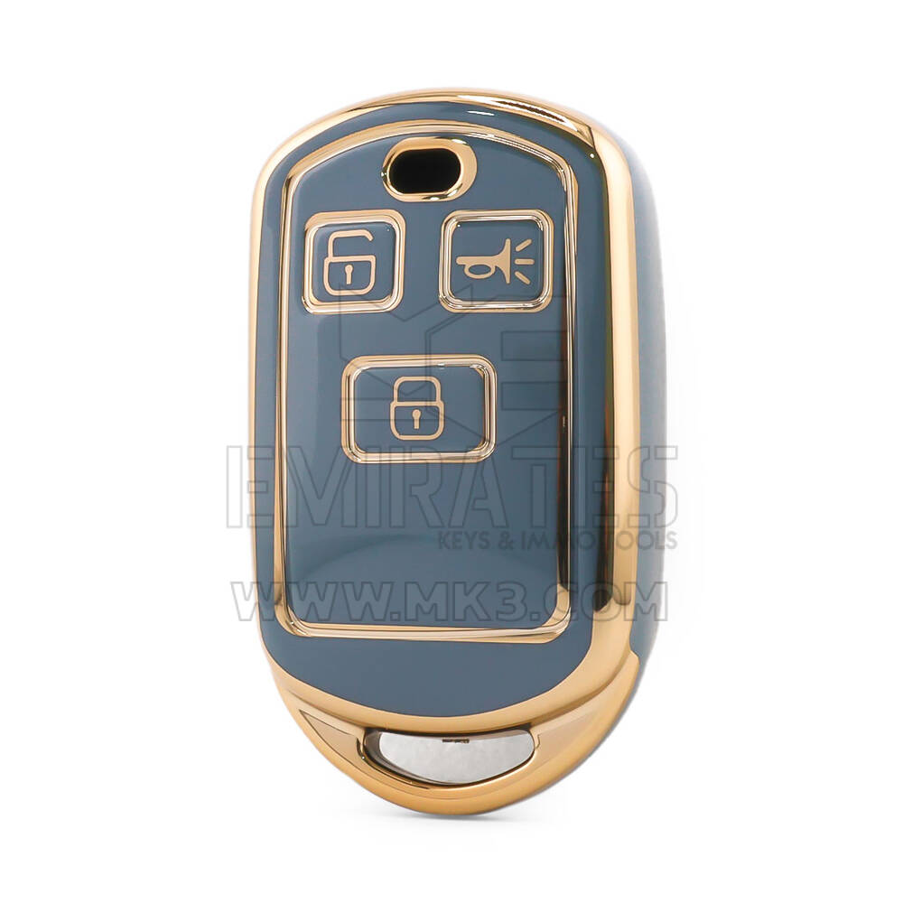 Housse Nano de haute qualité pour clé télécommande Kia 3 boutons couleur grise KIA-R11J