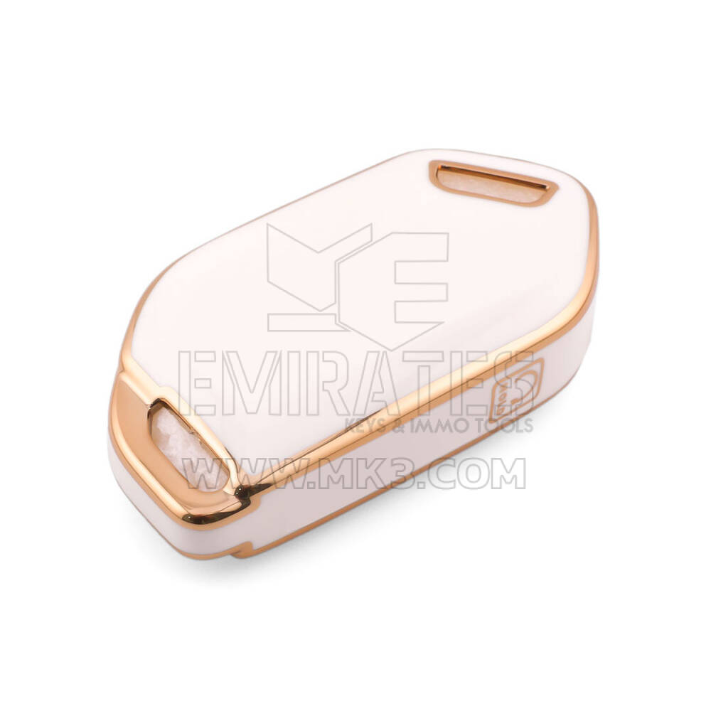 Nouvelle coque Nano de rechange de haute qualité pour clé télécommande Kia 5 boutons, couleur blanche KIA-S11J5 | Emirates Keys