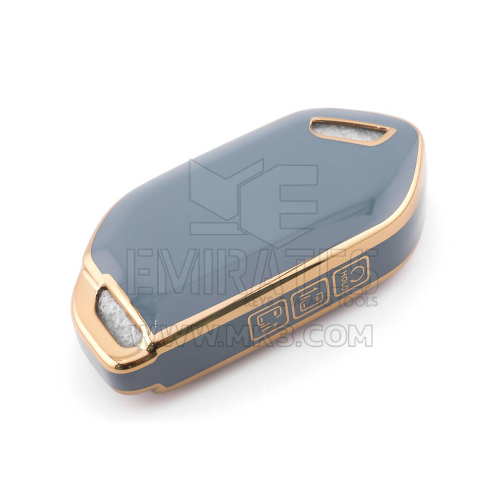 Nouvelle coque Nano de rechange de haute qualité pour clé télécommande Kia 7 boutons couleur grise KIA-S11J7B | Emirates Keys