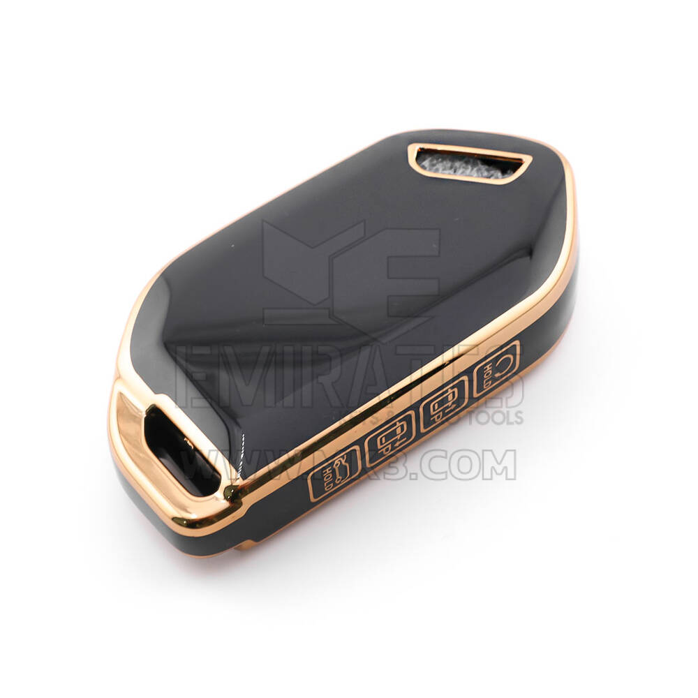 Nouvelle coque Nano de rechange de haute qualité pour clé télécommande Kia 8 boutons couleur noire KIA-S11J8 | Emirates Keys