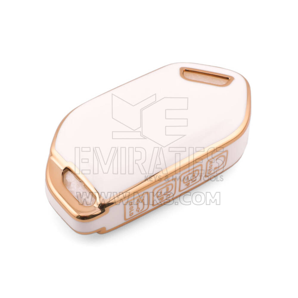 Nouvelle coque Nano de rechange de haute qualité pour clé télécommande Kia 8 boutons couleur blanche KIA-S11J8 | Emirates Keys