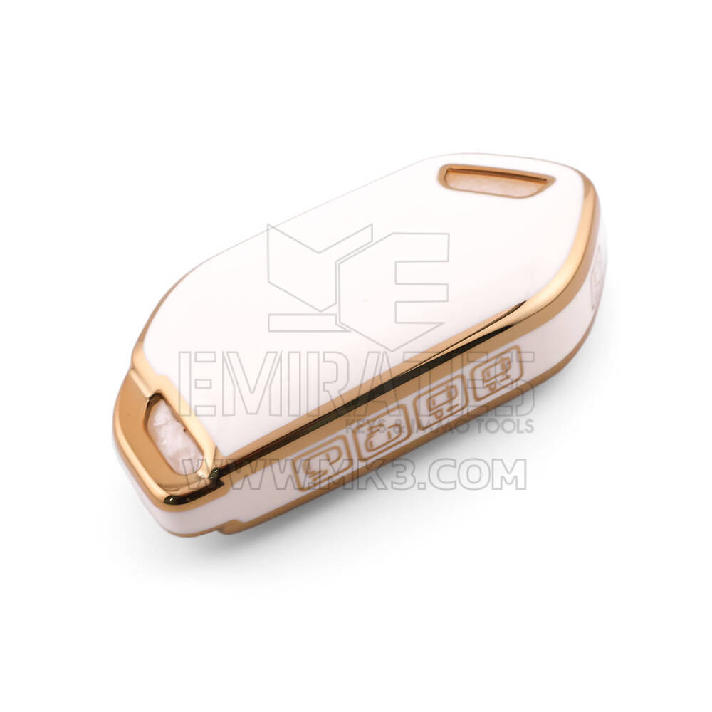 Nouvelle coque Nano de rechange de haute qualité pour clé télécommande Kia 9 boutons, couleur blanche KIA-S11J9 | Emirates Keys