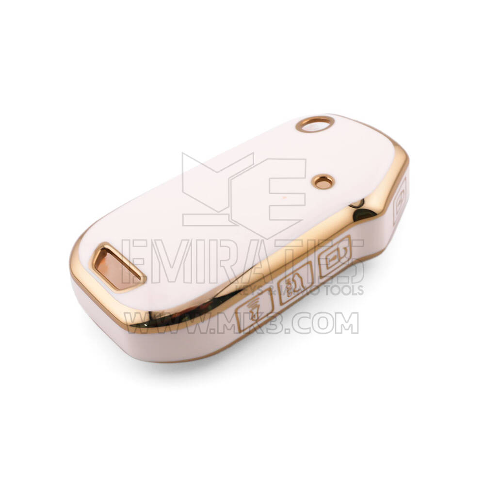 Nouvelle coque Nano de rechange de haute qualité pour clé télécommande Kia 4 boutons couleur blanche KIA-T11J4 | Emirates Keys