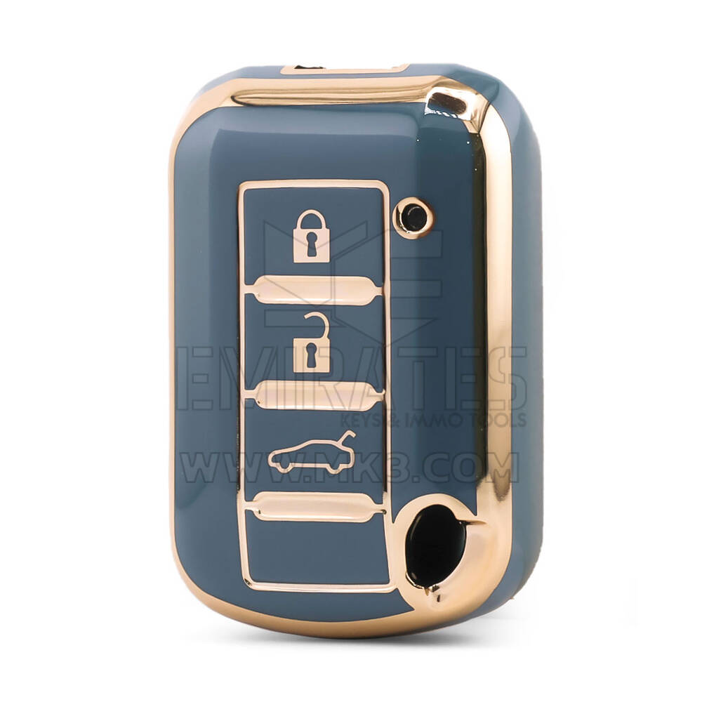 Nano High Quality Cover For Mitsubishi Remote Key 3 Button Gray Color MSB-C11J