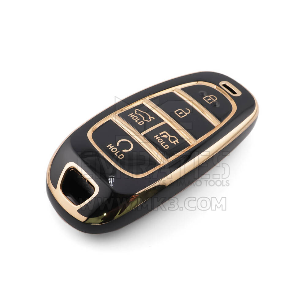 Nuova cover aftermarket nano di alta qualità per chiave telecomando Hyundai 5 pulsanti colore nero HY-H11J5B | Emirates Keys