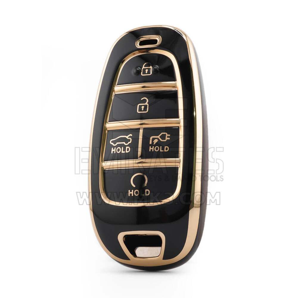 Cover di alta qualità nano per chiave telecomando Hyundai 5 pulsanti colore nero HY-H11J5B