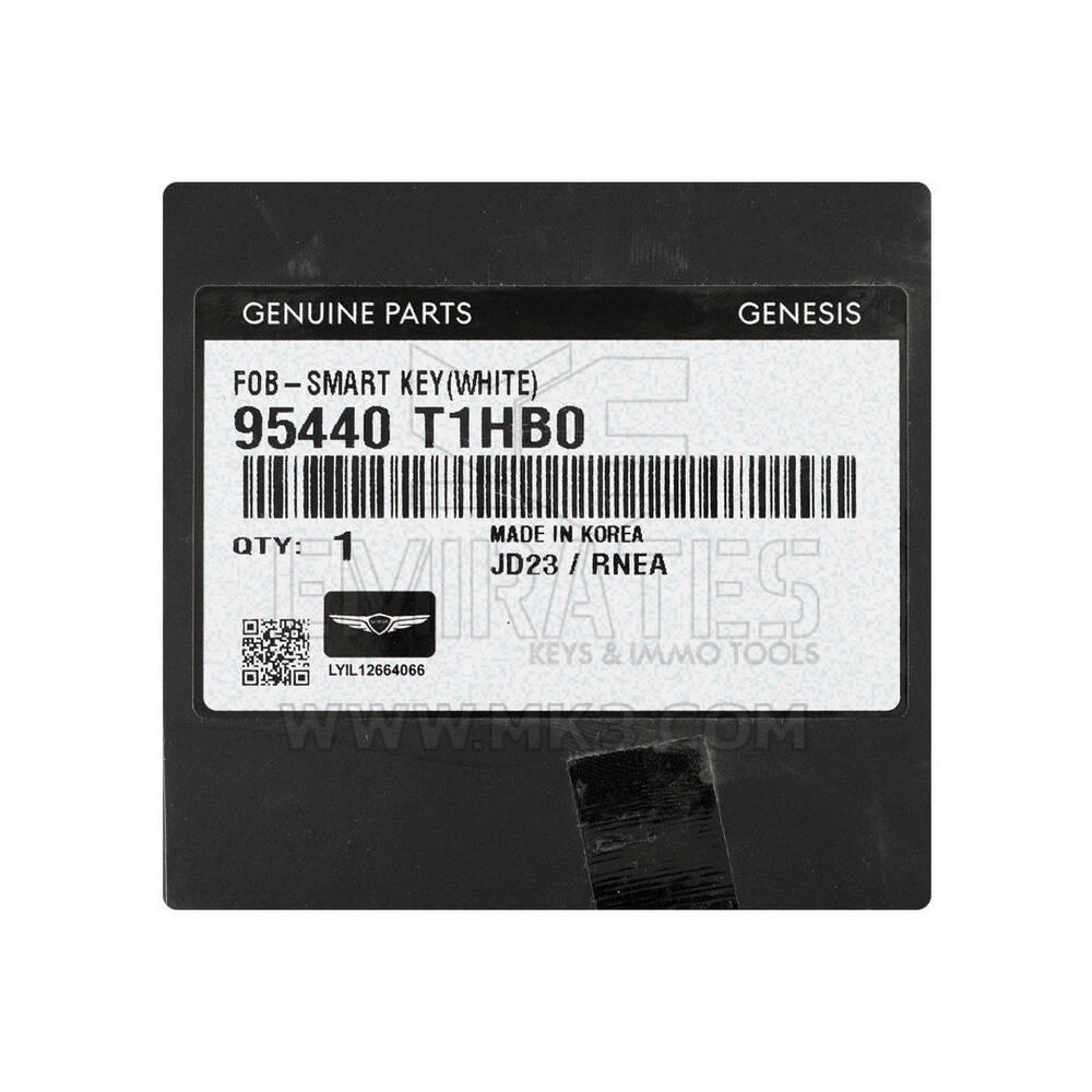 New Hyundai Genesis G80 2025 Genuine Smart Remote Key 4 Buttons 433MHz OEM Part Number: 95440-T1HB0 , 95440T1HB0  | Emirates Keys