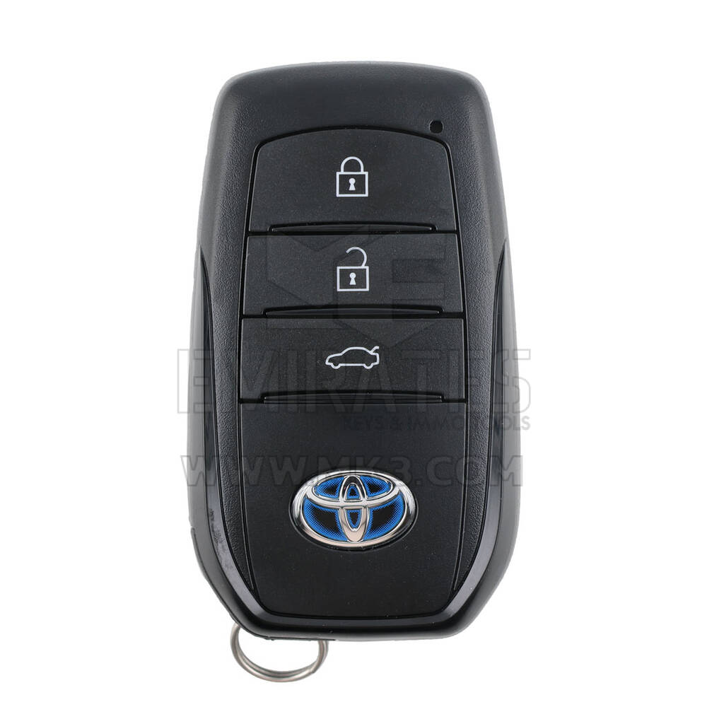 Chave remota inteligente original Toyota Corolla 2024 com 3 botões e 433MHz (códigos: 8990H-02441 / 8990H-02420)