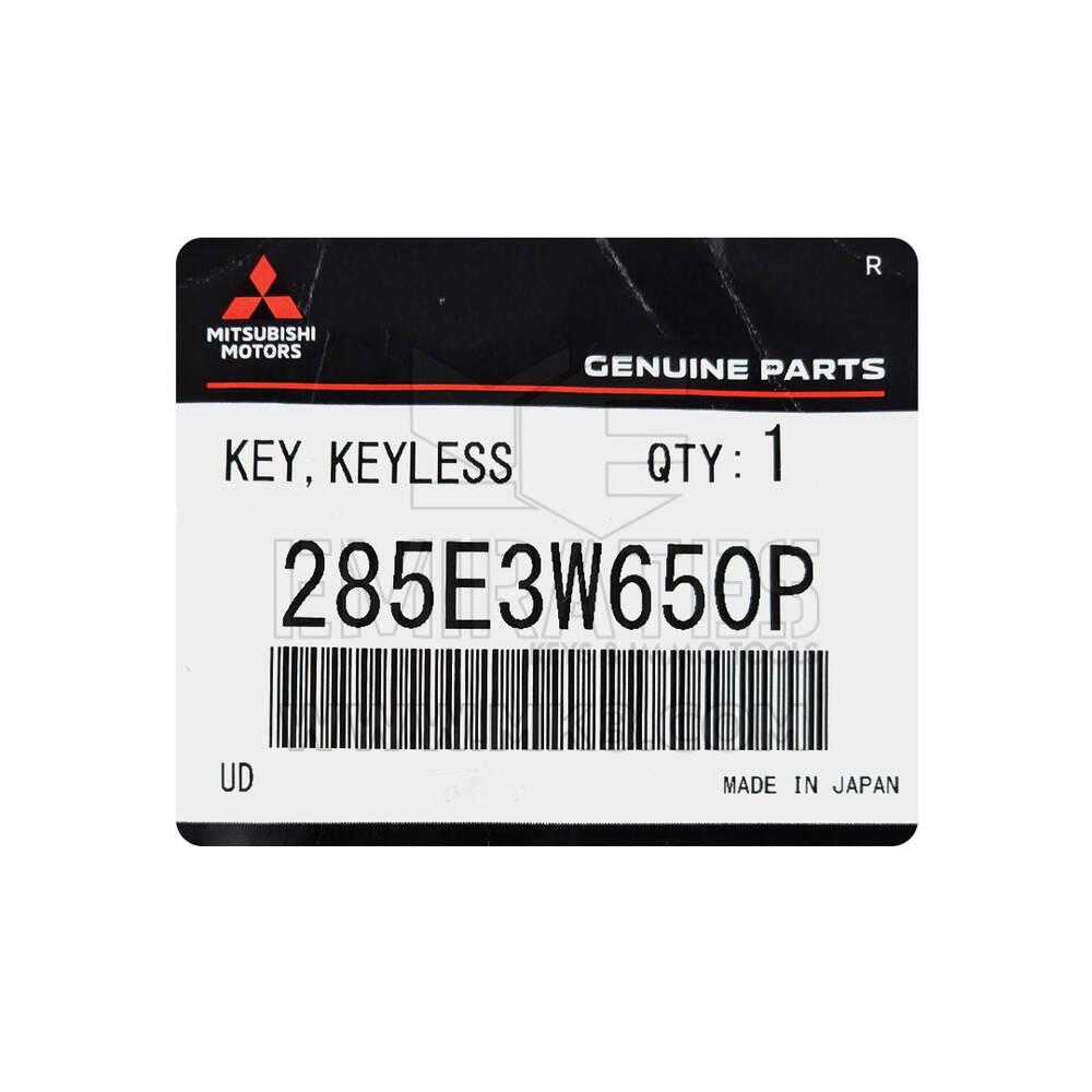 Yeni Mitsubishi Eclipse Cross 2024 Orijinal / OEM Akıllı Uzaktan Anahtar 3+1 Düğmeler 315MHz OEM Parça Numarası: 285E3W650P - FCC Kimliği: GHR-M013-GTB | Emirates Keys
