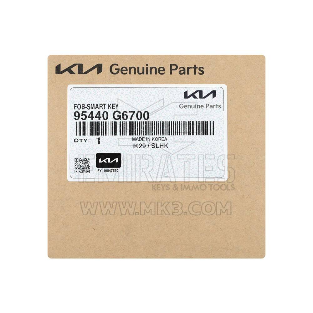 New Kia Picanto 2024 Genuine / OEM Smart Remote Key 3 Buttons 433MHz OEM Part Number: 95440-G6700, 95440G6700 | Emirates Keys