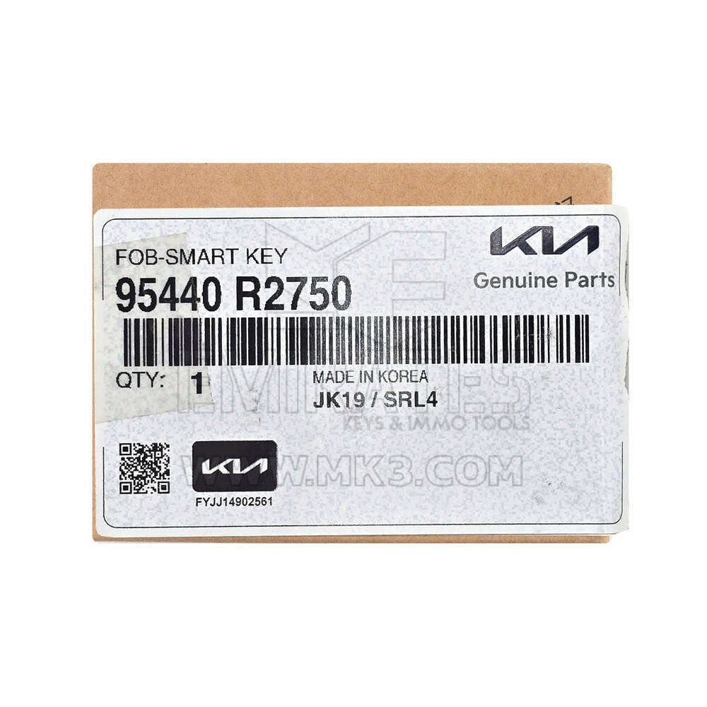 New KIA Sportage 2025 Genuine / OEM Smart Remote Key 4 Buttons 433MHz OEM Part Number: 95440-R2750, 95440R2750 | Emirates Keys