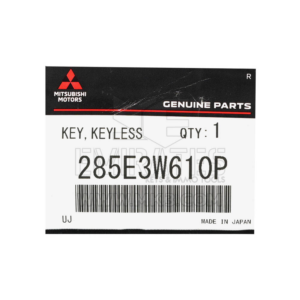 New Mitsubishi Eclipse Cross 2024 Genuine / OEM Smart Remote Key 2 Buttons 433MHz OEM Part Number: 285E3W610P , FCC ID: GHR-M014-WTB  | Emirates Keys