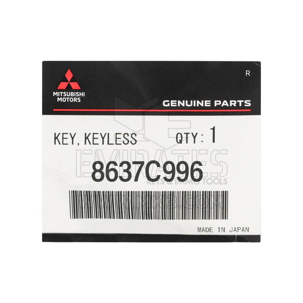 New Mitsubishi Mirage 2024 Genuine / OEM Smart Remote Key 2+1 Buttons 315MHz OEM Part Number: 8637C996 / 285E3W530P - FCC ID: GHR-M013-NSL | Emirates Keys