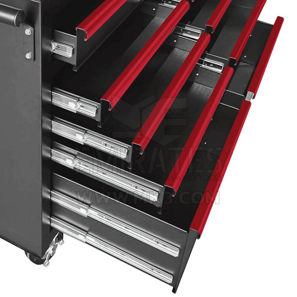 New GATmatic GEC905 Wood Worktop Tool Cabinet With Heavy-duty Casters Is Made From Strong Steel Which Is Covered By Powder Coating Finish | Emirates Keys