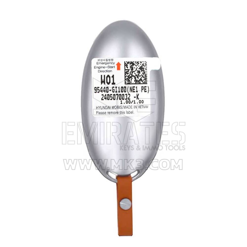 Nuova chiave telecomando intelligente originale Hyundai IONIQ 5 2024 4+1 pulsanti 433 MHz OEM Numero parte OEM: 95440-GI100, 95440GI100 | Emirates Keys