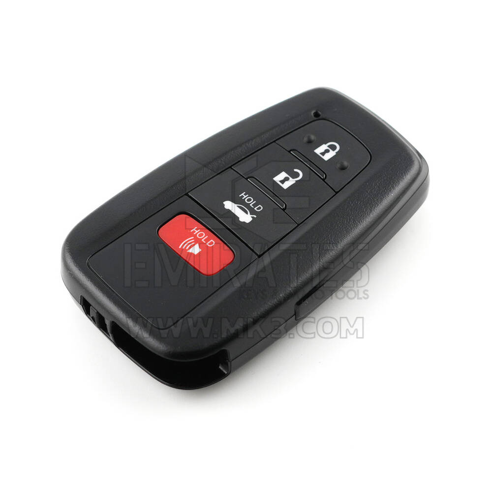 Novo Toyota Camry 2018-2024 Genuíno / OEM Smart Remote Key 3+1 Botões 314,35/312,11 MHz Número da peça OEM: 89904-06350, 8990406350 - FCC ID: HYQ14FLA | Chaves Emirates