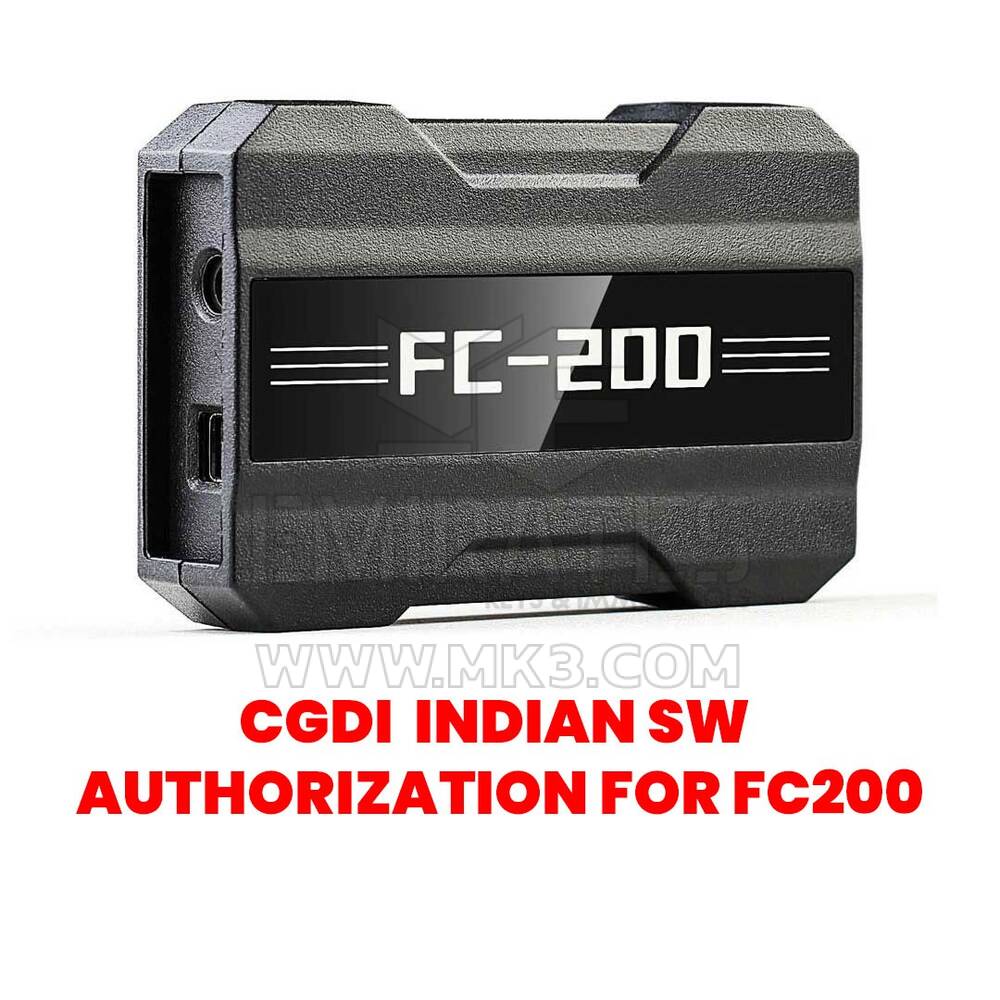 CGDI Indian SW Authorization for FC200 ( A1000006 - A1000010 - A100000C )