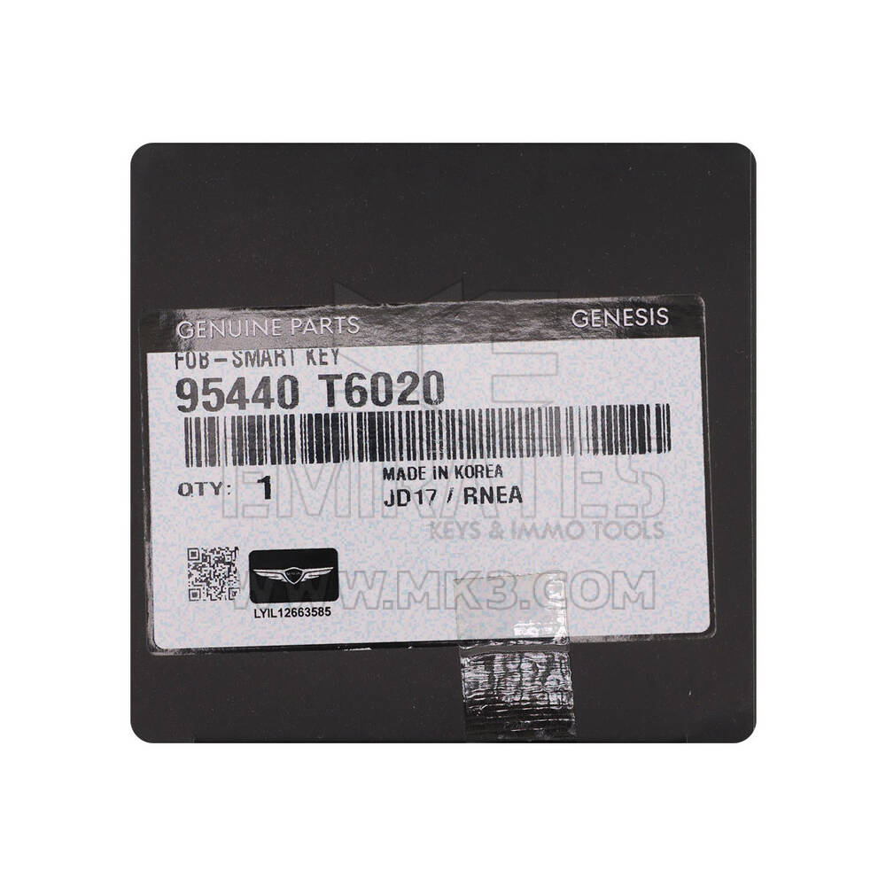 New Hyundai Genesis GV80 2023 Genuine / OEM Smart Remote Key 4 Buttons 433MHz OEM Part Number: 95440-T6020, 95440T6020 | Emirates Keys