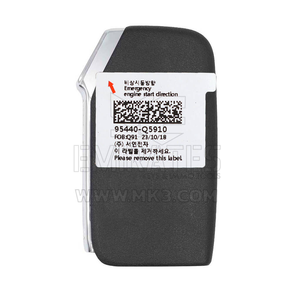 Nouvelle clé télécommande intelligente d'origine KIA Seltos 3 boutons 433 MHz Numéro de pièce OEM : 95440-Q5910, 95440Q5910 | Emirates Keys