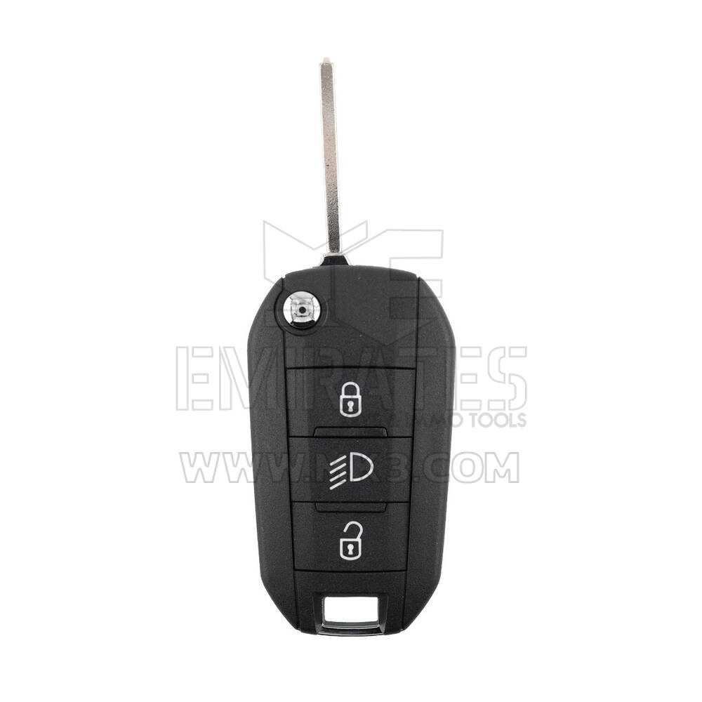 New Aftermarket Peugeot Flip Remote Key Shell 3 Buttons Light VA2 Blade for Xhorse XEPG00EN PCB High Quality Best Price | Emirates Keys