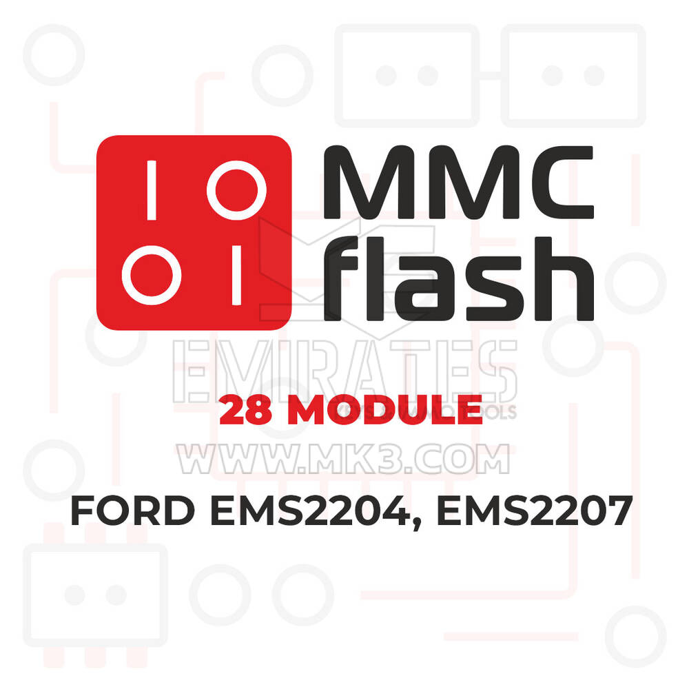 MMCFlash - 28 Modül, Ford EMS2204, EMS2207