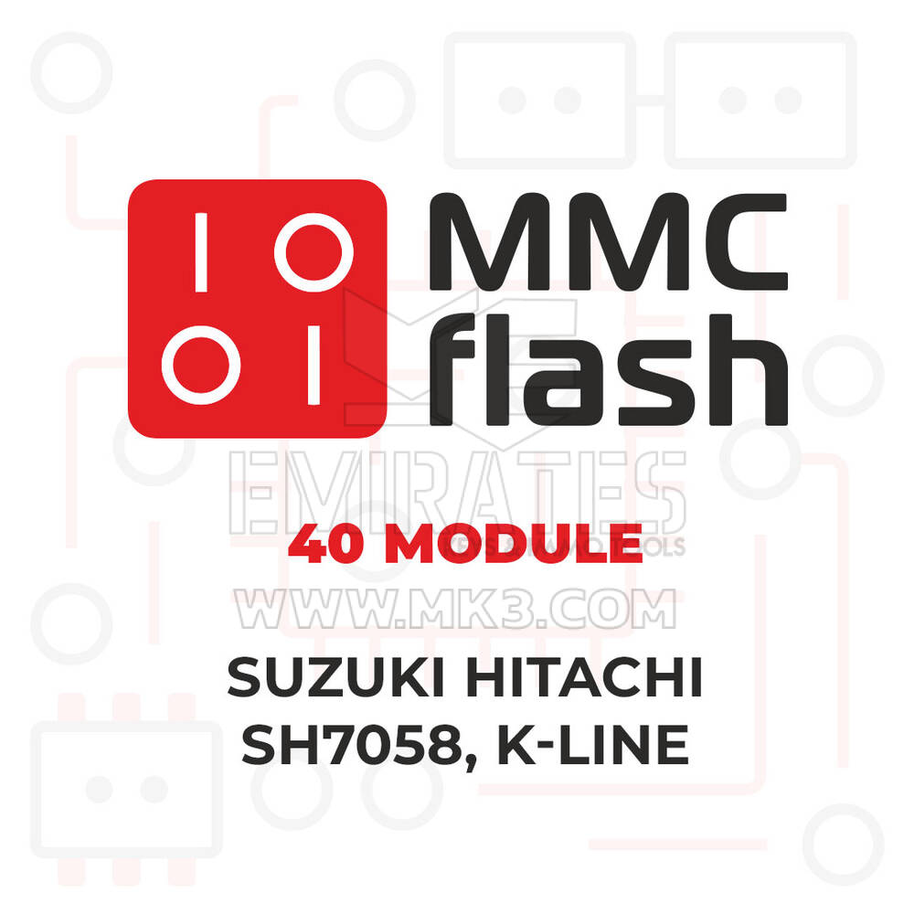 MMCFlash - 40 Module, Suzuki Hitachi SH7058, K-line