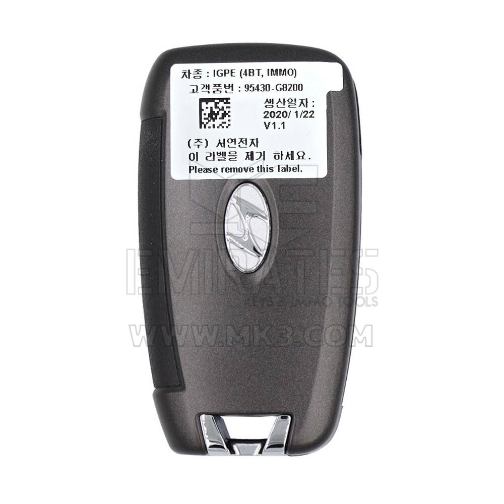Chiave telecomando a conchiglia originale Hyundai Grandeur 95430-G8200 | MK3