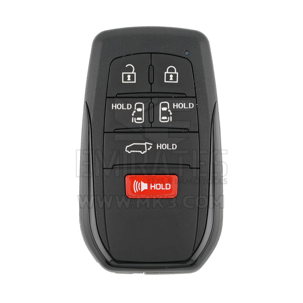 Toyota Sienna 2021 Chave Remota Inteligente 5+1 Botões 312,11/314,35 MHz 8990H-08010 / 8990H-08011 / 8990H-08012