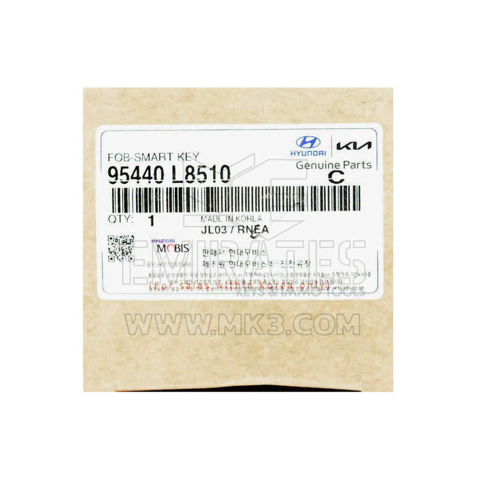 New Kia K8 2024 Genuine / OEM Smart Remote Key 4+1 Buttons 433MHz OEM Part Number: 95440-L8510, 95440L8510 | Emirates Keys