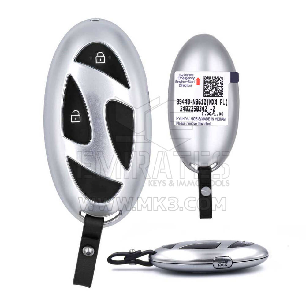 Chiave telecomando intelligente originale Hyundai Tucson 2025, 3 pulsanti, 433 MHz, 95440-N9610