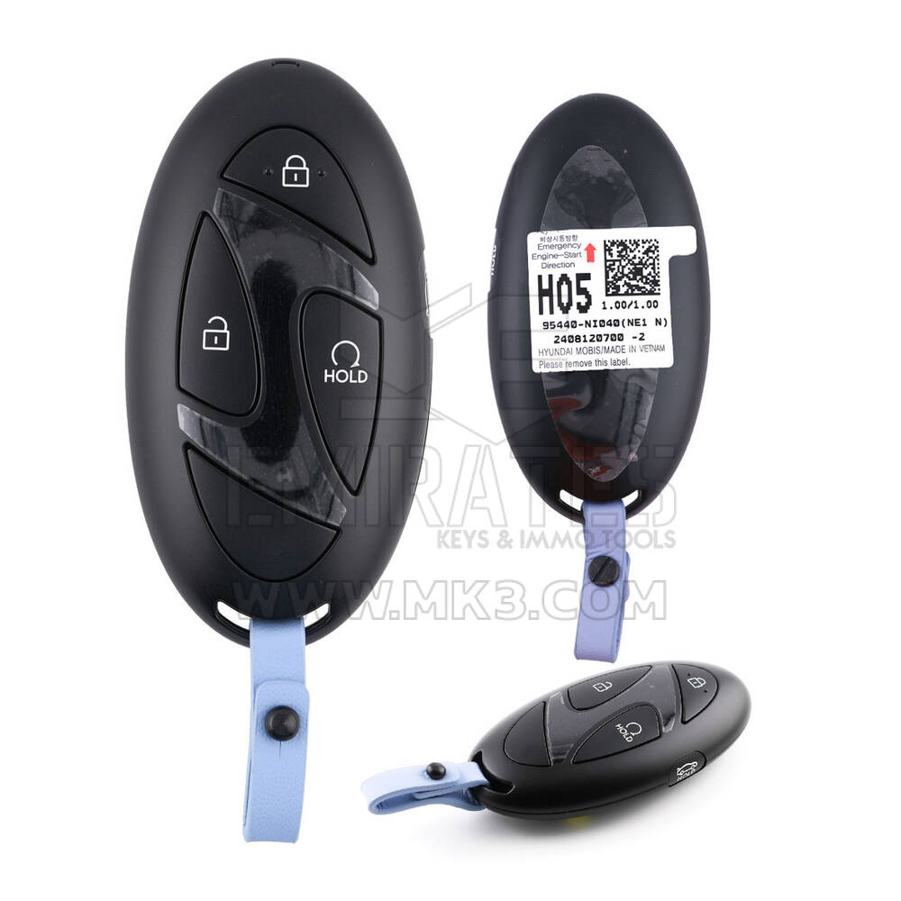 Chiave telecomando intelligente originale Hyundai IONIQ 2024, 4 pulsanti, 433 MHz, 95440-NI040