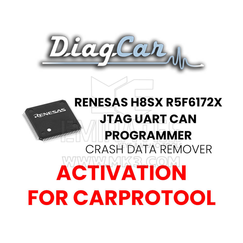 DiagCar Renesas H8SX R5F6172x JTAG UART CAN Programmer CRASH DATA Remover