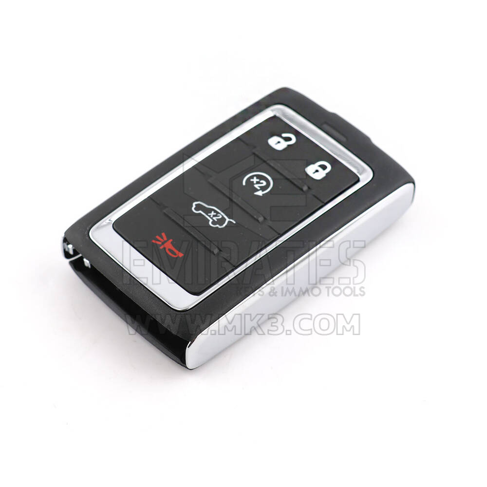 Llave remota inteligente original/OEM para Jeep Grand Wagoneer 2024, 4+1 botones, 433 MHz. Número de pieza OEM: 68577131AC - ID FCC: 2BAHD-KFW1 | Emirates Keys