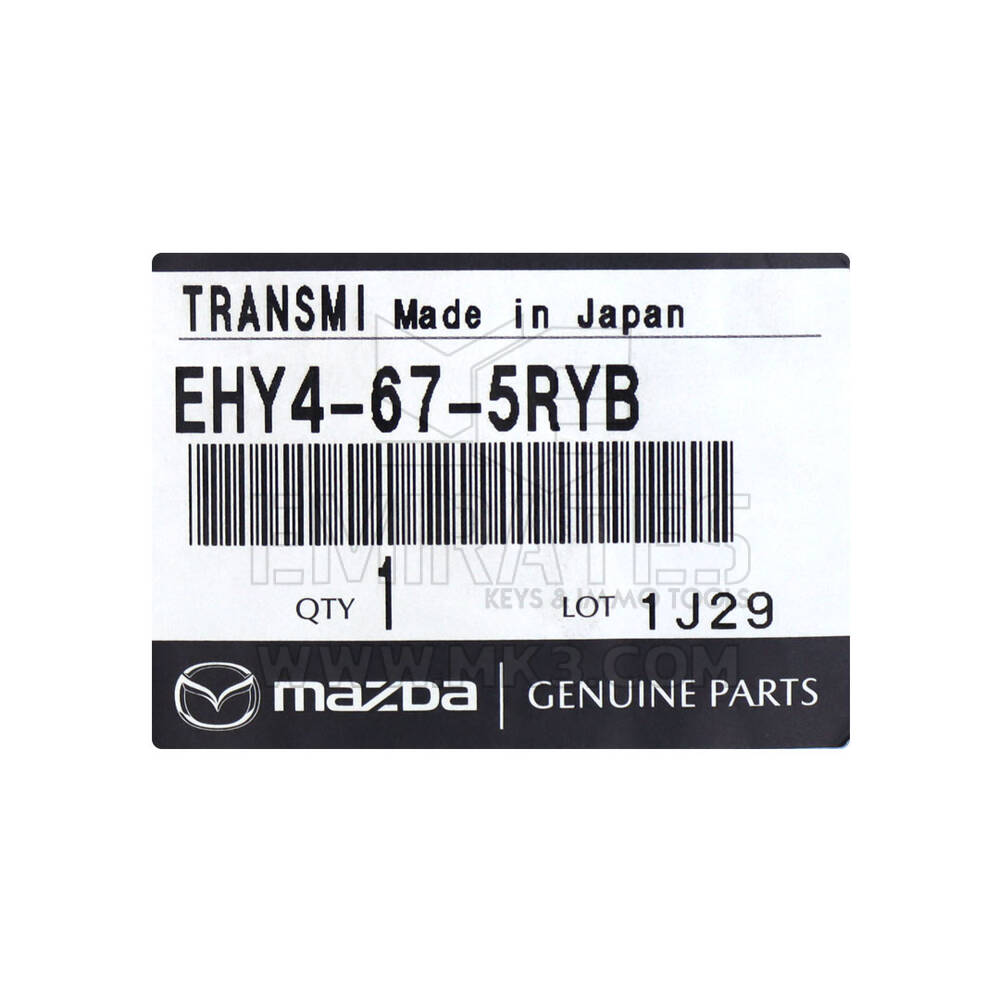 Novo Mazda CX-7 2007-2009 Genuíno/OEM Smart Card 3 Botões 433MHz Número da peça OEM: EHY4-67-5RYB - FCC ID: SKE11B-01 | Chaves dos Emirados