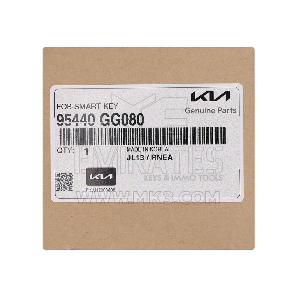 New Kia K4 2025 Genuine / OEM Smart Remote Key 4 Buttons 433MHs OEM Part Number: 95440-GG080, 95440GG080 | Emirates Keys