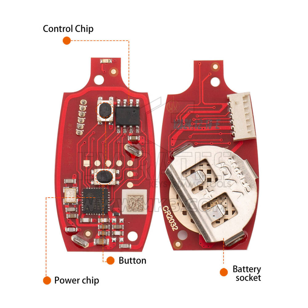 Nouvelle télécommande de garage Xhorse Wire 2 boutons 2e génération XKGD22EN, compatible avec tous les outils VVDI | Emirates Keys
