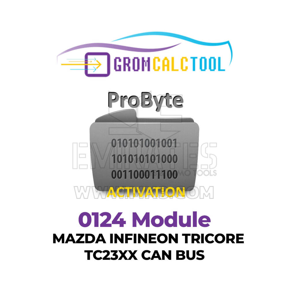 GromCalcTool 0124 Módulo Mazda INFINEON TRICORE TC23XX CAN BUS