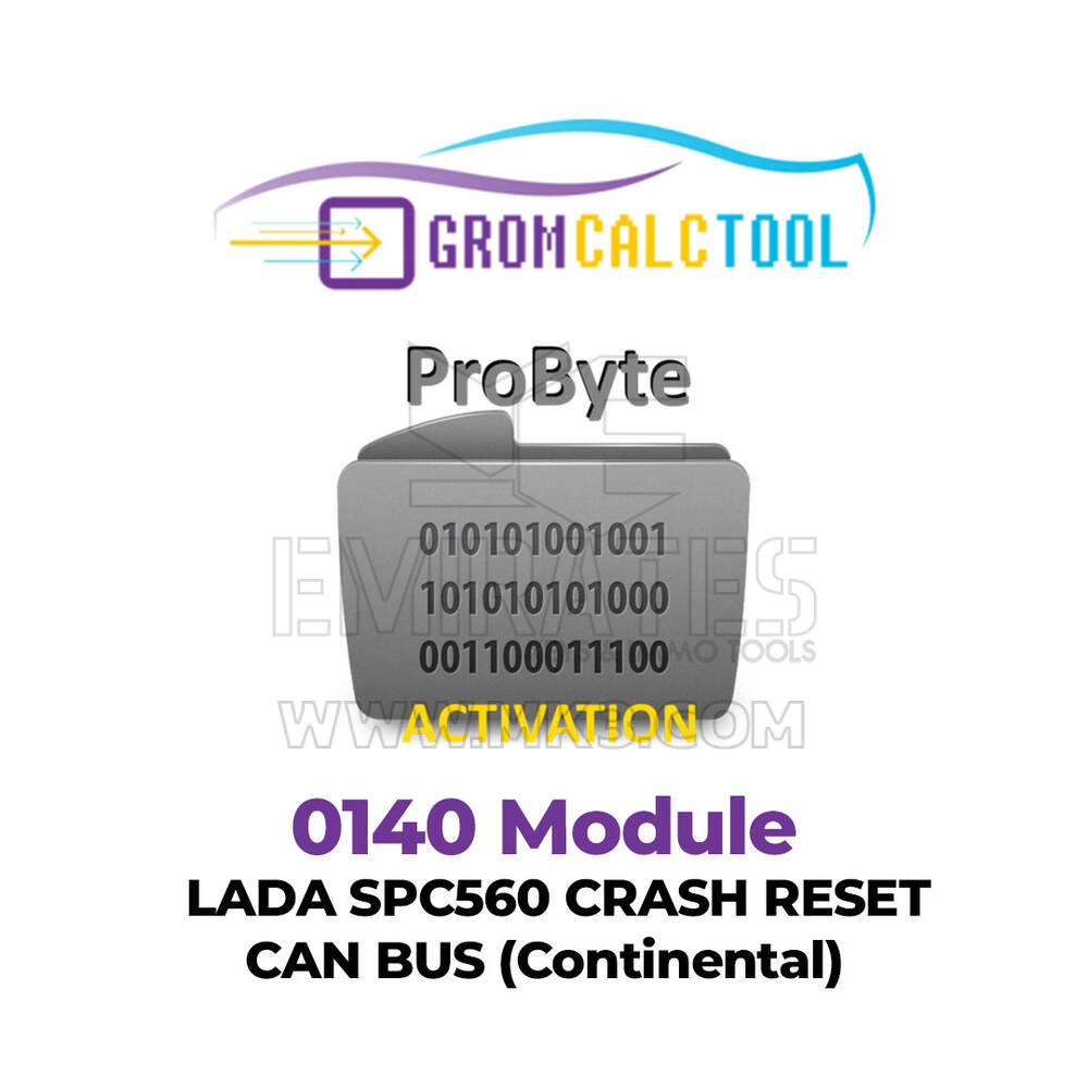 GromCalcTool 0140 Modulo LADA SPC560 Crash Reset CAN BUS (Continental)