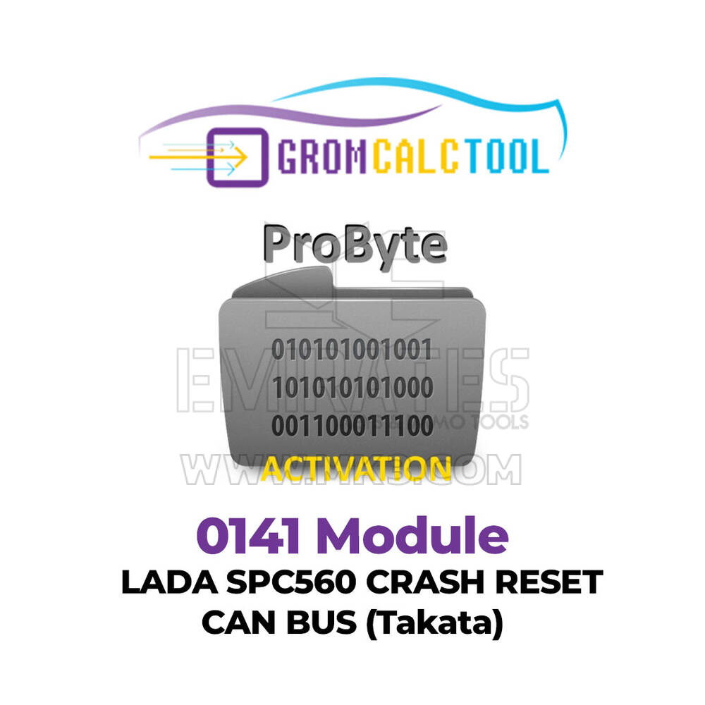 Módulo GromCalcTool 0141 LADA SPC560 Crash Reset CAN BUS (Takata)