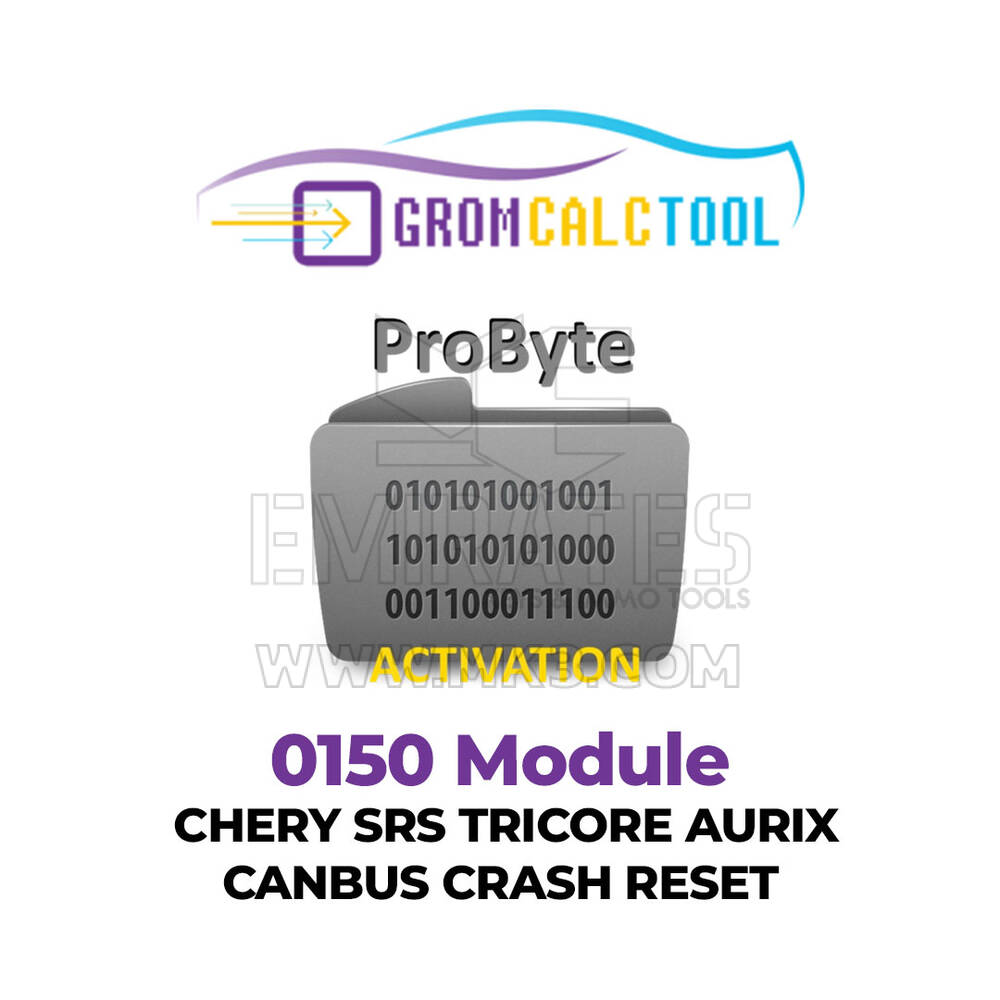 GromCalcTool 0150 Modulo Chery SRS Tricore Aurix Canbus Crash Reset