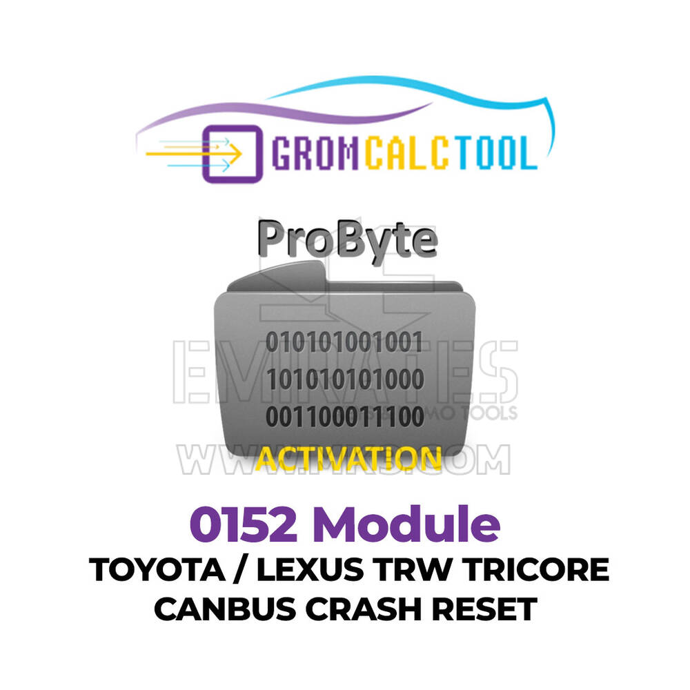 GromCalcTool 0152 Modulo TOYOTA / LEXUS TRW TRICORE CANBUS CRASH RESET