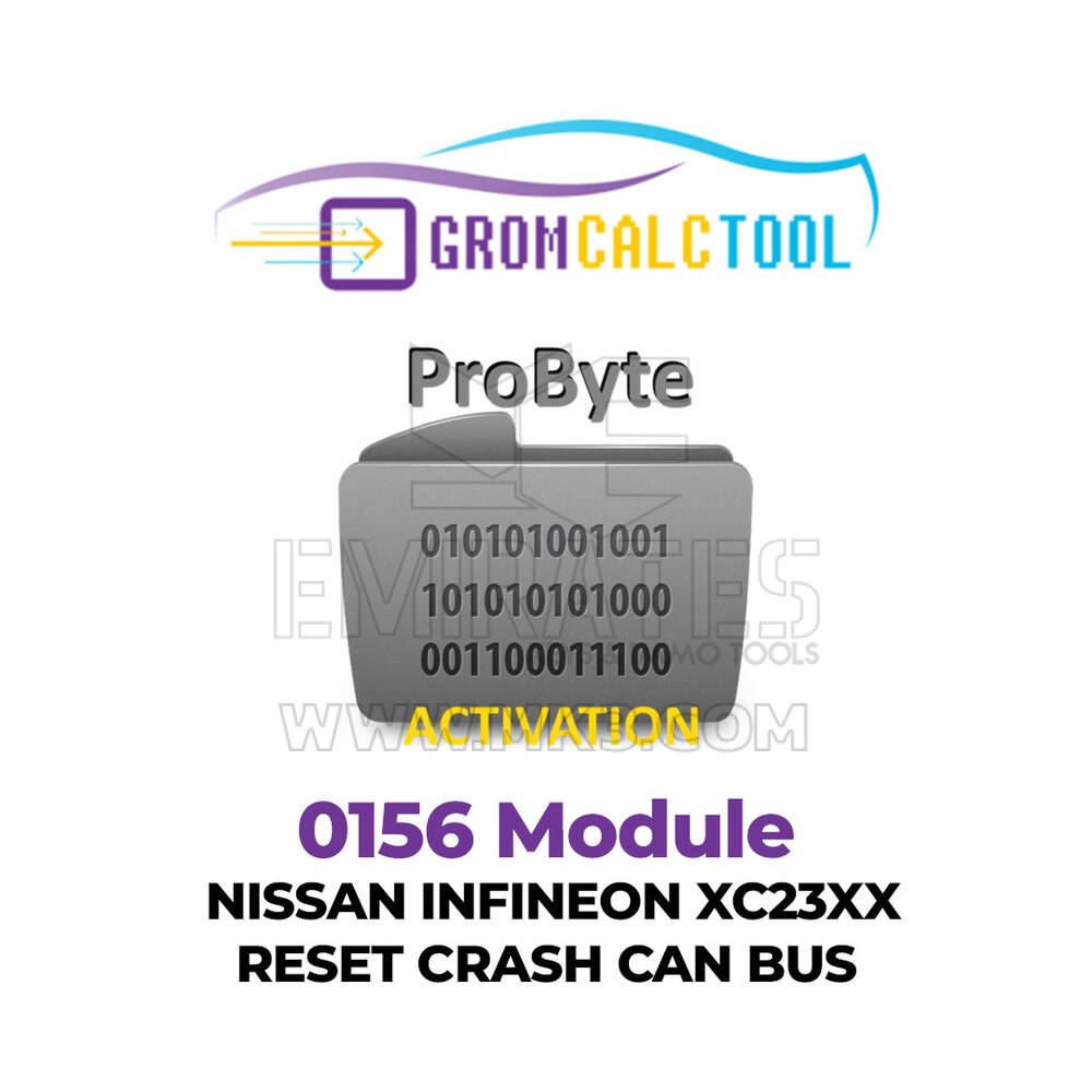 GromCalcTool 0156 Modulo NISSAN INFINEON XC23XX RESET CRASH CAN BUS