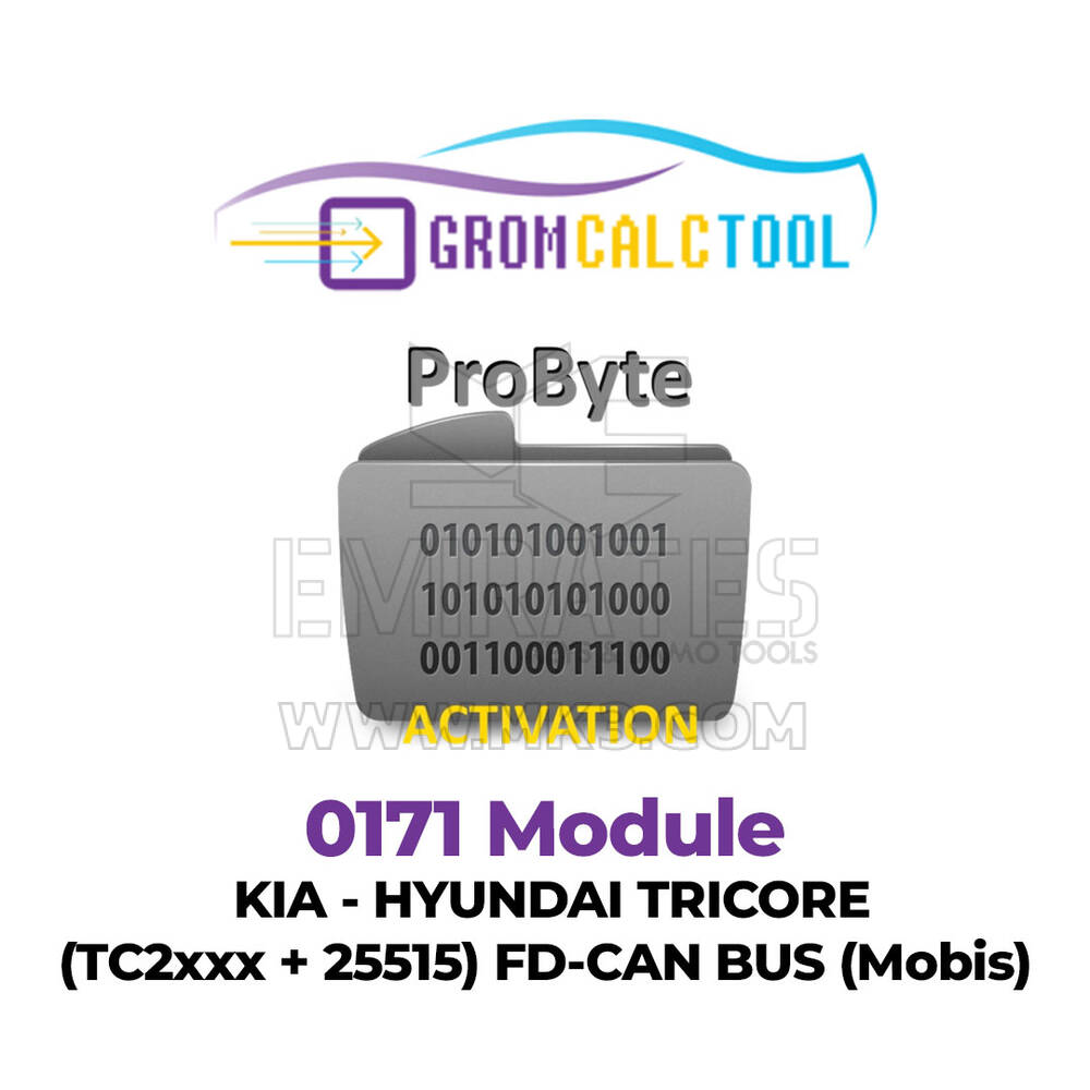 GromCalcTool 0171 Modulo KIA - HYUNDAI TRICORE (TC2xxx + 25515) FD-CAN BUS (Mobis)