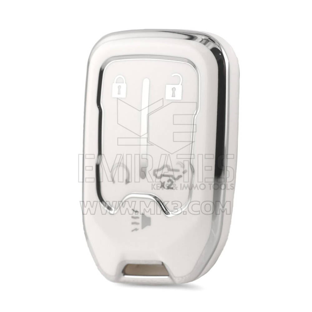 Nano High Quality Cover For GMC Remote Key 5 Button White Color Silver Frame GMC-A11Y5A