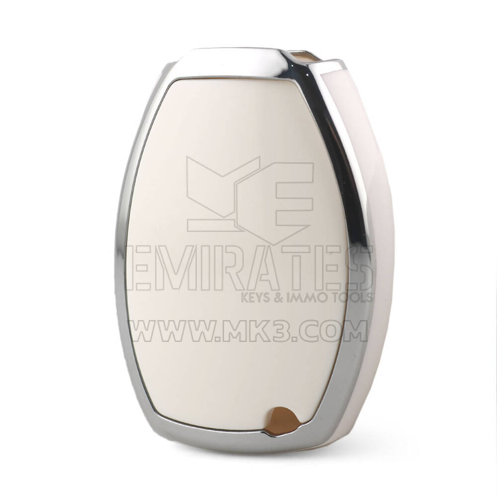 Coque Nano pour télécommande Mercedes 2 boutons, cadre blanc argenté, Benz-A11Y2 | MK3
