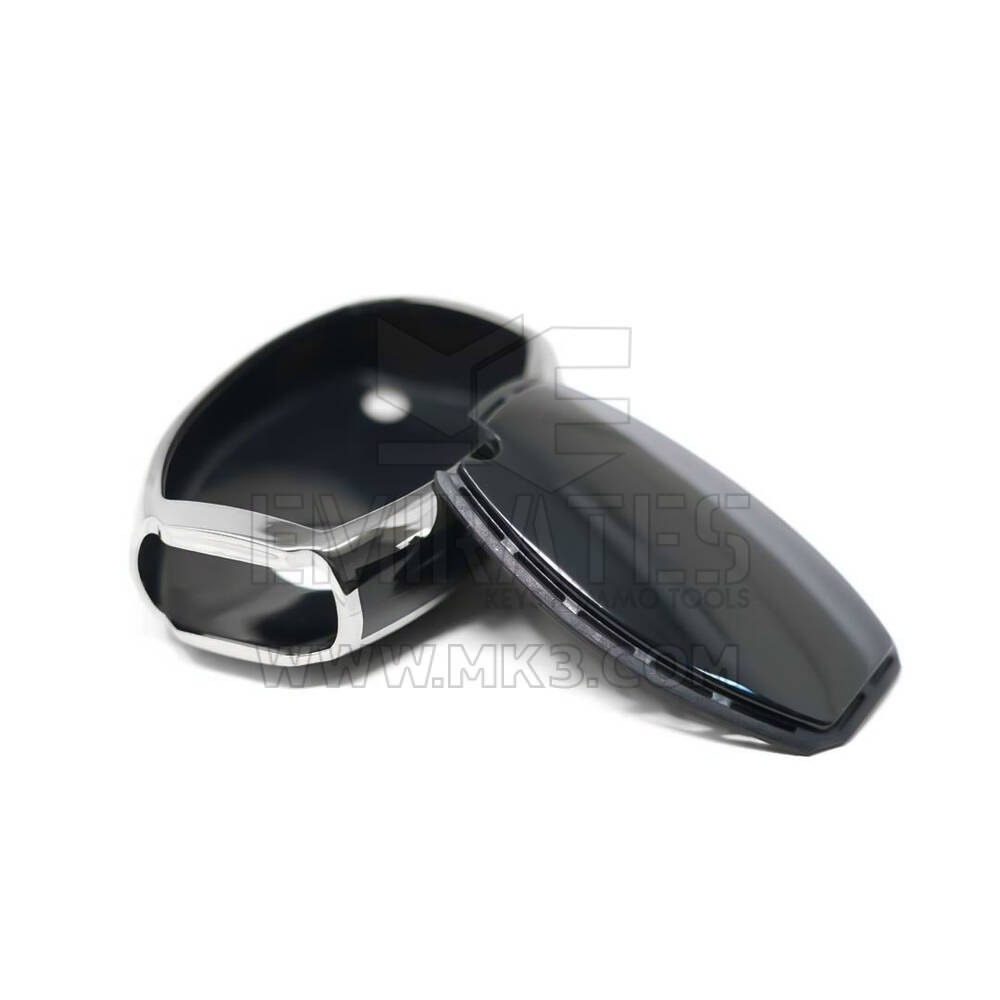 New Aftermarket Nano High Quality Cover For Mercedes Remote Key 3 Button Black Color Silver Frame Benz-A11Y3 | Emirates Keys